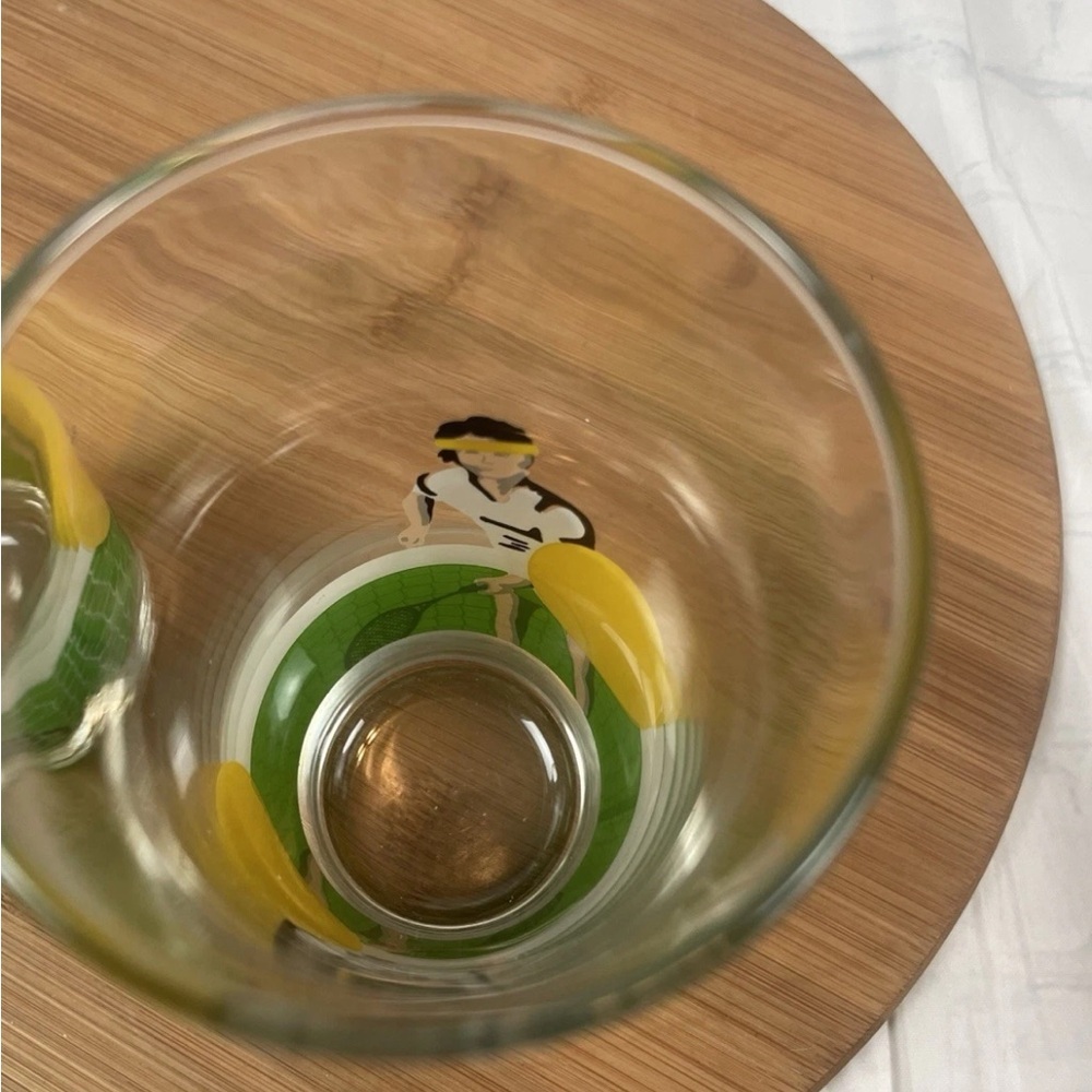 LIBBEY COOLER TUMBLER GLASSES‎ 14 OZ 80’s TENNIS VINTAGE SPORTS BAR CUPS - set 2 - Picture 5 of 12